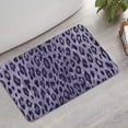 thumbnail image 2 of Leopard Pattern Purple Bathroom Rugs Mat,Non Slip Microfiber Bathroom Rug,Rubber Backing,Soft Bathroom Mats for Bathroom Floor,Tub and Shower,17x27in(43x68cm), 2 of 5