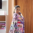 thumbnail image 4 of LHSHID Gymnastics Lovers Kids Blanket Gymnast Gifts for Girls Teens Women Birthday Gifts for Gymnast Ultra Soft Flannel Fleece Warm Cozy Lightweight Throw Blankets for Home Bed Sofa 50x60in, 4 of 5