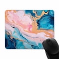 thumbnail image 2 of Blue Ink Marble Mouse Pad, Custom Design Mouse Mat, Anti Slip Rubber Base Mousepad, Waterproof Office Mouse Pad, Golden Marbling Mouse Pad for Women and Men, 9.5 x 7.9 Inch, 2 of 2