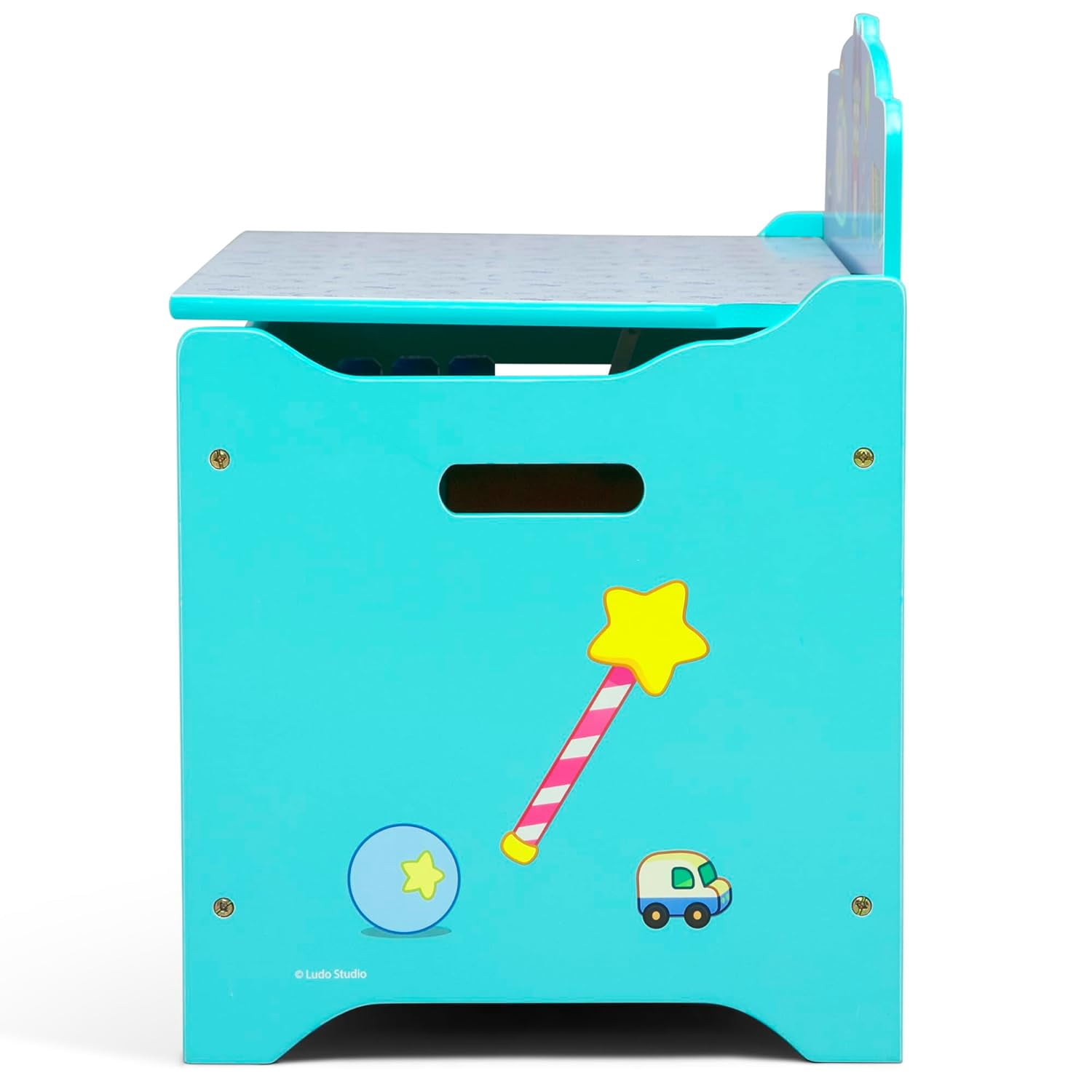 Deluxe Toy Box with Slow-Closing Lid for Kids Room Storage