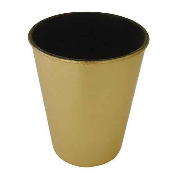 Cheungs PP-106GD 5 in. Round Tapered Recycled Plastic Planter, Gold