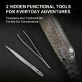 thumbnail image 6 of Kizer Fixed Blade Knife Drop Bear, 14C28N Steel Burlap Micarta Handle Pocket Tactical Knives, 1094A1, 6 of 11
