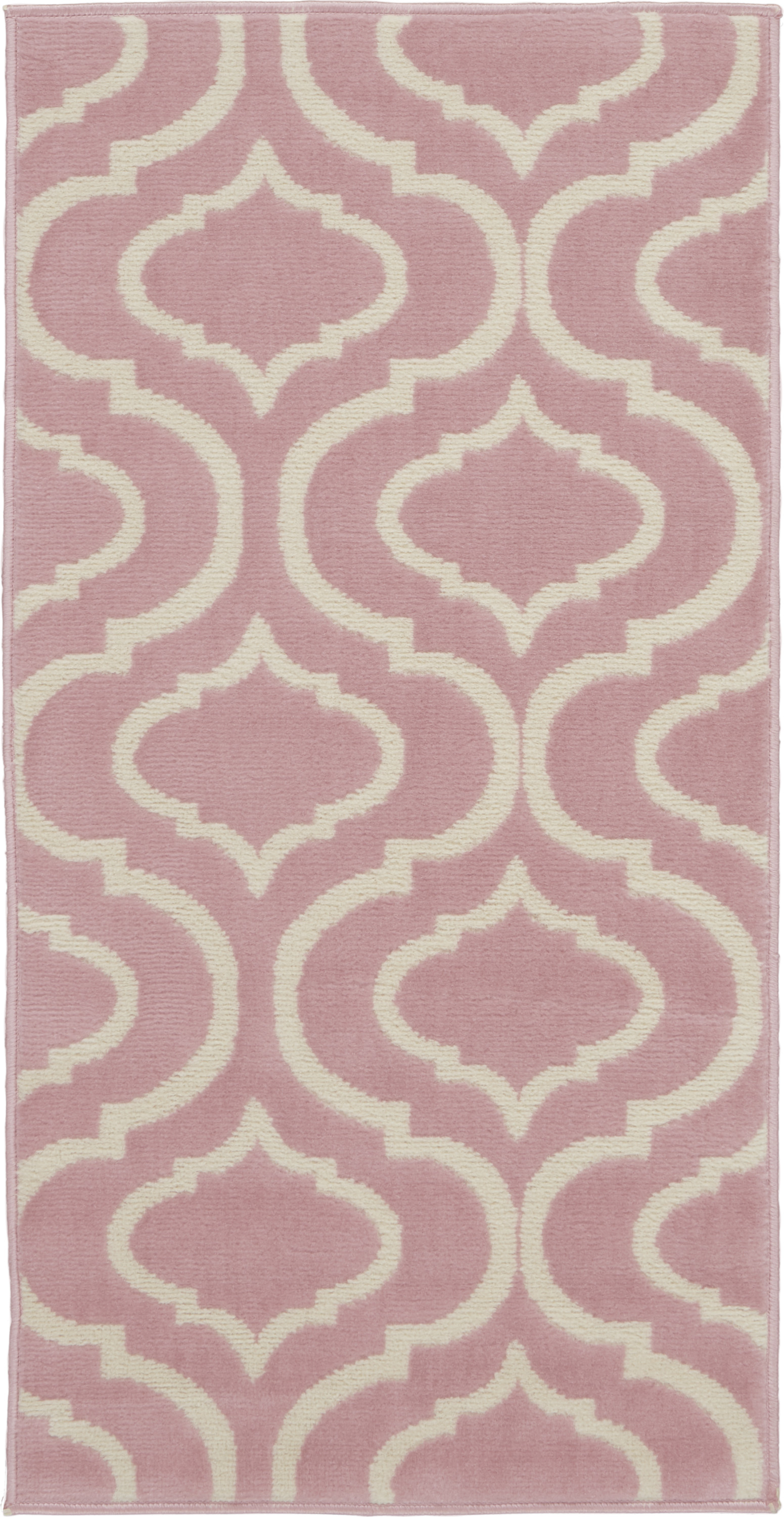 Nourison Bliss Transitional Moroccan Pink 2' x 4' Area Rug, (2' x 4')