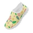 thumbnail image 4 of Psesaysky Yellow Casual Shoes with Flowers for Little Girls Skin-Friendly Breathable Loafers for School Size 11-15, 4 of 7