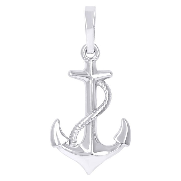 925 Sterling Silver Unisex Anchor Ocean Life Charm Pendant for Men Women