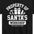 thumbnail image 3 of Instant Message - Property Of Santas Workshop Christmas - Toddler & Youth Short Sleeve Graphic T-Shirt, 3 of 6