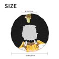 thumbnail image 5 of Yiaed Sunflower Gnomes Print Reusable Shower Cap & Bath Cap & Lined, Oversized Waterproof Shower Caps Designed for all Hair Lengths, 5 of 7