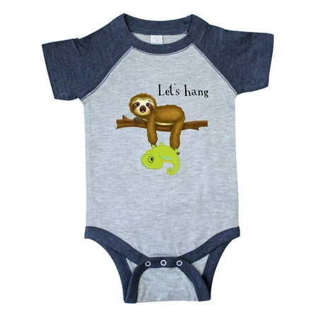 

Inktastic Cute Sloth Sedrick Lets Hang from Tiny Tusks Gift Baby Boy or Baby Girl Bodysuit