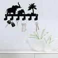 thumbnail image 3 of 6 Hooks Key Holder for Wall Metal Keys Holder Decorative Wall Mounted Elephant Design Style Key Rack for Wall Key Hanger, 3 of 6
