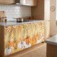 thumbnail image 4 of Orange Thanksgiving Sink Skirt Curtain 32''x55'',Fall Country Pumpkin Leaves Flowers Cabinet Door Curtain Pantry Utility Curtains,Bathroom Kitchen Laundry Privacy Drape Waterproof Dishwasher Curtains, 4 of 9