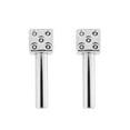 thumbnail image 3 of United Pacific 70049 High Impact Plastic Construction Dice Door Lock Knobs for Classic & Vintage Cars/Trucks, 10-32 Thread - Chrome (Pack of 2), 3 of 6