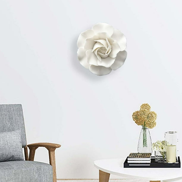 Decoración de pared de flores de cerámica Fernando Escultura de cerámica 8cm