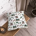 thumbnail image 5 of KLL Camping Caravan 2 Decorative Throw Pillow Covers Velvet Soft for Couch Sofa Bedroom Living Room Outdoor (No pillow core)- 18"x18", 5 of 5