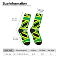 thumbnail image 3 of Women Colorful Crew Socks Jamaica Jamaican Kingdom Flag Novelty Fun Socks For Mens, 3 of 7