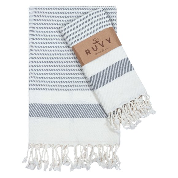 Toallas de mano Ruvy Home Basics de algodón turco, paquete de 2 unidades, 45 x 100 cm