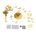 thumbnail image 4 of Reloj de pared silencioso BLESIY 3D Oro, 4 of 8