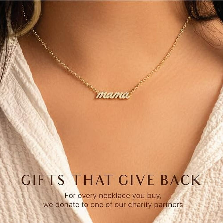 Mom necklace 14k gold best sale