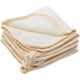 thumbnail image 1 of S&T INC. Paños exfoliantes de doble cara para cara y cuerpo, toalla exfoliante de 9,9 pulgadas x 9,9 pulgadas, color crema, paquete de 3, 1 of 5