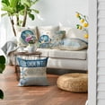 thumbnail image 2 of Sm:)e Summer Pillow Cover Set of 4 - 18x18 Inch Marine Animals Starfish Conch Shells Corals Polyester Decorative Cushions, 2 of 6