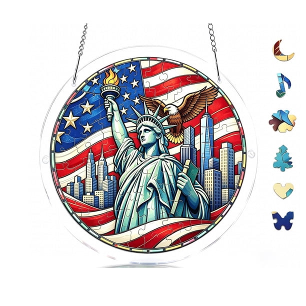 Acrylic Puzzle Pendant Sunshade Window Hanging Plates