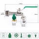thumbnail image 4 of Conector de manguera de latón para agua potable y jardín, diseño desmontable, cuerpo reforzado, salida única, válvula verde, 25mm., 4 of 6