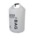 thumbnail image 2 of 15L Waterproof Dry Bag Pouch for Camping Boating Fishing Rafting White, 2 of 8