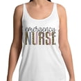 thumbnail image 2 of Emergency Nurse Leopard Print Tank Top Unisex Large White, 2 of 5