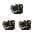 thumbnail image 2 of Maytalsory Sturdy And Fashionable PU Leather Belt Suitable For Men And Women Long Fashion Embossed Pattern Rivet Belt Small round coffee 110cm 3Set, 2 of 6