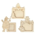 thumbnail image 4 of LEEYNEER 3 Pcs Cadres Photo en Bois de Noël Support de Photo, 4 of 6