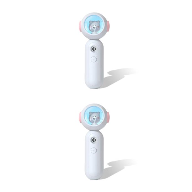 Naiovety Humidificador de 30ML, máquina nebulizadora, operada por USB, osito lindo, reposición de agua con luz nocturna, oso lindo-blanco Type1 NO1