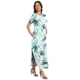 thumbnail image 4 of Vestido largo Jeqeocafy para mujer, verano 2025, cuello redondo, manga corta, 4 of 6