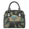 thumbnail image 4 of Tutolipy Dragonfly Printed Satchel Purses and Handbags Large Capacity Satchel Handbag Tote Shoulder Bag for Women, Lightweight Top-Handle Purse Tote Shoulder Bag for Party Shopping, 4 of 4