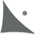 thumbnail image 1 of Triangular Shade Sail 3x3x3m Waterproof Shade Cloth UV Protection for Patio Garden, Terrace, Outdoor, Balcony, Anthracite Grey, 1 of 5