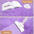 thumbnail image 6 of Super Soft Circle Rugs for Girls Princess Castle Toddlers Play Tent 3 Diameter Circular Area Rugs for Kids Bedroom Baby Room Decor Round Shag Playhouse Carpets(Φ3, Purple), 6 of 14