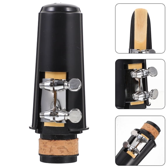 WHAMVOX  Clarinet Accessories Woodwind Instrument Cork Mouthpiece Man Black