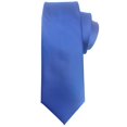 thumbnail image 1 of Murong Jun Men's Ties Solid Color Pure Polyester Plain Necktie Blue Ties For Men Medium Necktie, 1 of 4
