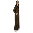 thumbnail image 3 of Bimba Abaya Islamic Prayer Dress With Hijab For Women'sFront Button PlacketMuslim Dress, 3 of 8