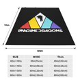 thumbnail image 4 of Manta de felpa extragrande de Imagine Dragons para sofá, cama y sofá. Suave, cálida y ligera, ideal para todos. 101 x 76 cm., 4 of 5