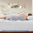thumbnail image 5 of MERITLIFE Extra Thick Cooling Twin Mattress Topper, Plush Pillow Top with Baffle Box Design, Hand Made 400TC Organic Cotton Pad Cover, Plush & Support Snow Down Alternative, Hotel Quality, 5 of 10