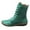 Green, variant on fukaraa Mid Calf Boots Ankle Boots for Women Solid Color Retro Lace Up Shorts Boots