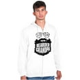 thumbnail image 5 of Baddie Bearded Grandpa Cool Funny Zip Hoodie Sweatshirt Men Brisco Brands L, 5 of 6