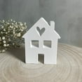 thumbnail image 3 of XIEULQP White Farmhouse Village Tabletop Decor - Wooden "Home Sweet Home" Sign for Welcome Centerpieces and New Home Couple Warming Gifts​​, 3 of 9