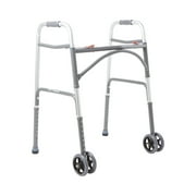 Angle View: McKesson Steel Silver Bariatric Walker Adjustable Height up to 500 lbs 32 to 39" H