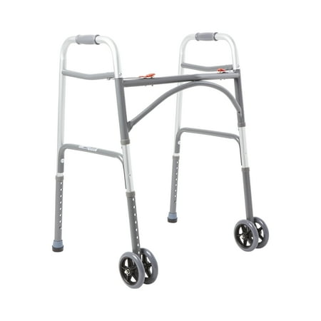 McKesson Steel Silver Bariatric Walker Adjustable Height up to 500 lbs 32 to 39" H