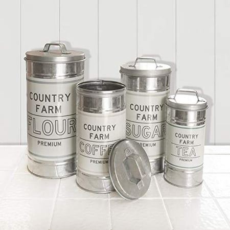 Barnyard Designs Decorative Nesting Kitchen Canisters with Lids ...