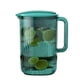 thumbnail image 2 of Jarra de agua transparente de gran capacidad de plástico resistente a altas temperaturas, jarra para tés, jugos y limonadas, color verde, 2 of 13