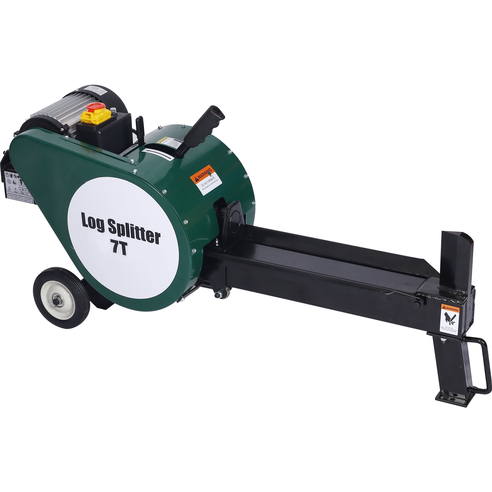 7Electric Log Splitter, Double Flywheel Log Splitter, 110V 60HZ16ASplitter With Mobile