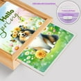 thumbnail image 4 of Shetland Sheepdog Hello Spring Time Flower Floral Nature Acrylic Plaque with Wood Photo Frame Box Sheltie Dog Lover Gifts Light Box - 02031, 4 of 5
