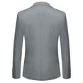 thumbnail image 3 of Cloudstyle Men's 2 Piece Suits Slim Fit 2 Button Dress Suit Jacket Blazer & Pants Set XY05, 3 of 6