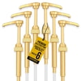 thumbnail image 1 of Dispensador de jarabe con bomba PERMINKS, 6 piezas, dorado, 35 cm, 1 of 9